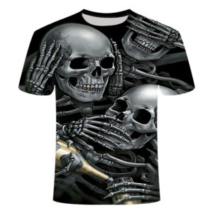 Skull Print Design T-Shirt