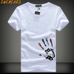 Hand Print Design T-Shirt