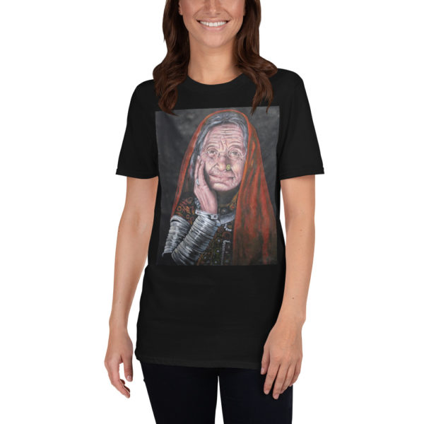 Old Lady India Design T-Shirt - Image 6