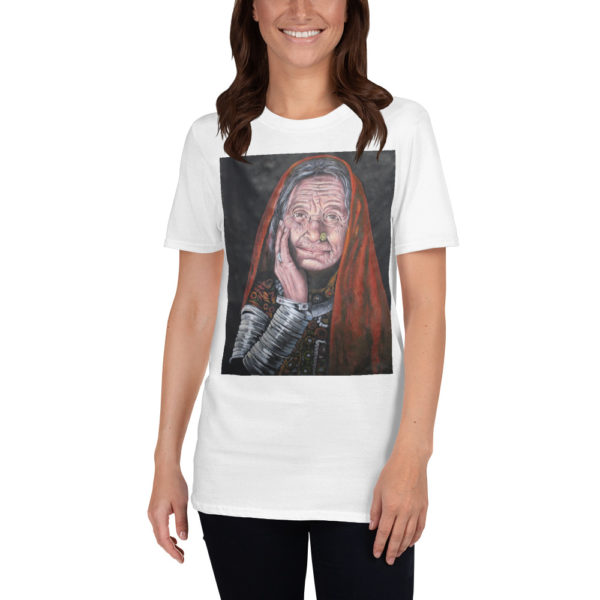 Old Lady India Design T-Shirt