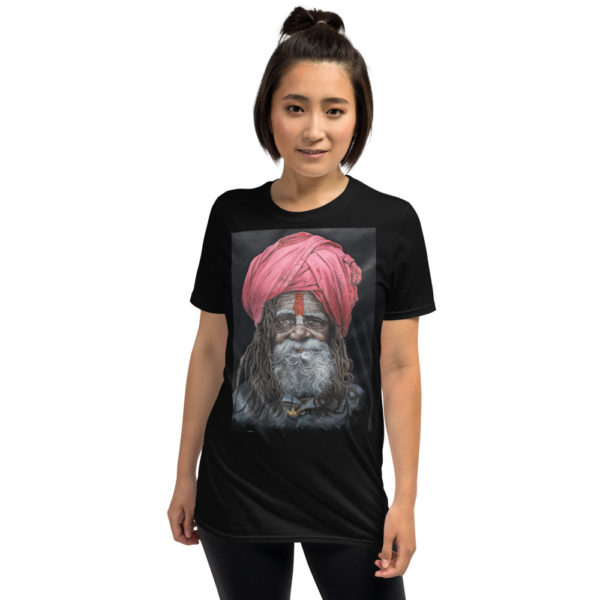Wise Man in Turban Design T-Shirt - Image 7