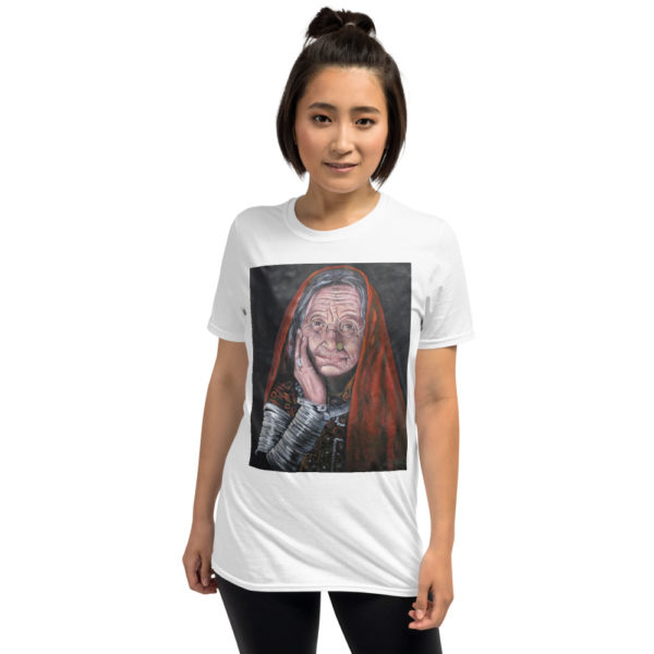 Old Lady India Design T-Shirt - Image 2