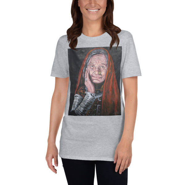 Old Lady India Design T-Shirt - Image 9