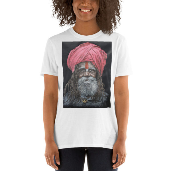 Wise Man in Turban Design T-Shirt - Image 3