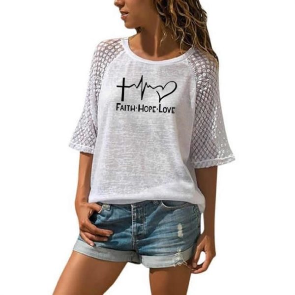 New Faith Hope Love T-Shirt - Image 4