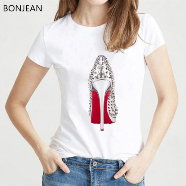 High Heels Hip Print T-Shirt - Image 3