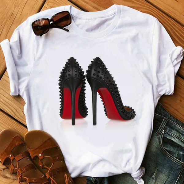 High Heels Hip Print T-Shirt