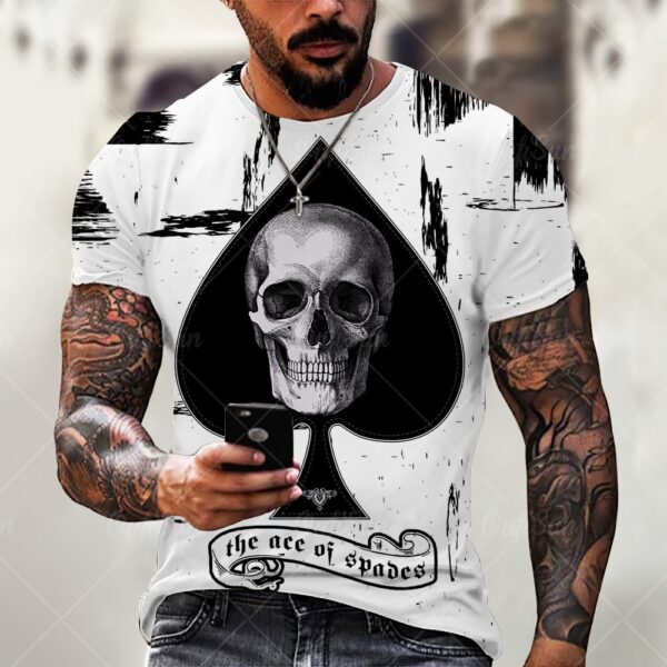 3D Printing Horror Skull Men's T-Shirt - Image 3