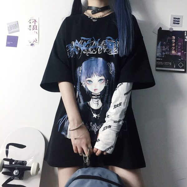 Goth Female T-shirt Punk - Image 4