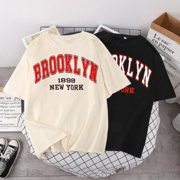 Brooklyn Printed  Short Sleeve T-Shirt - Image 3