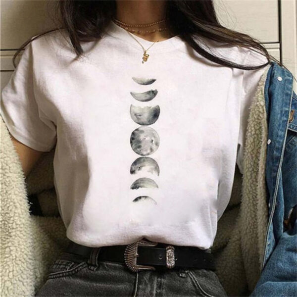 Moon Print T-Shirt - Image 5
