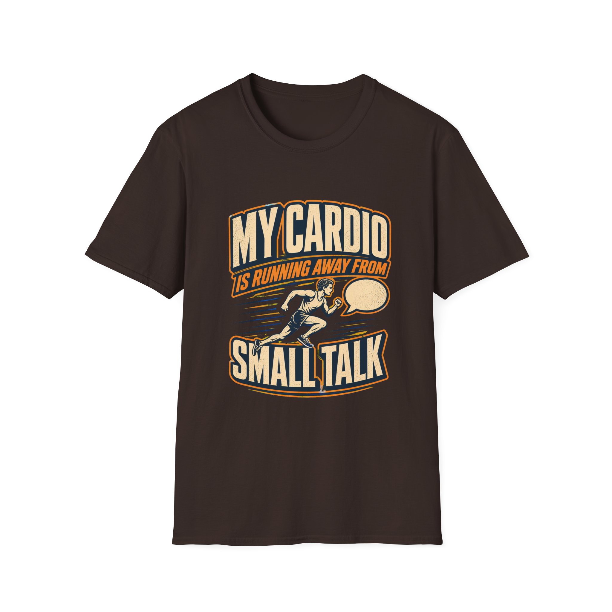 My Cardio Is Running Away From Small Talk T-Shirt | Funny Workout Tee - Image 8