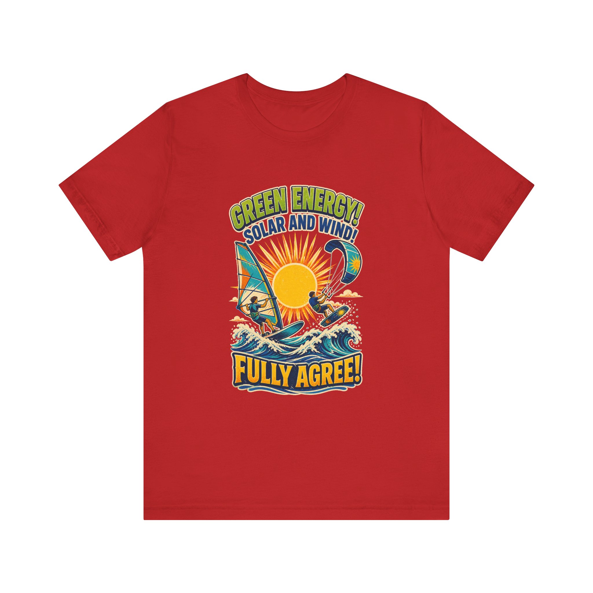 Green Energy Solar and Wind Fully Agree T-Shirt | Renewable Energy Tee - Image 20