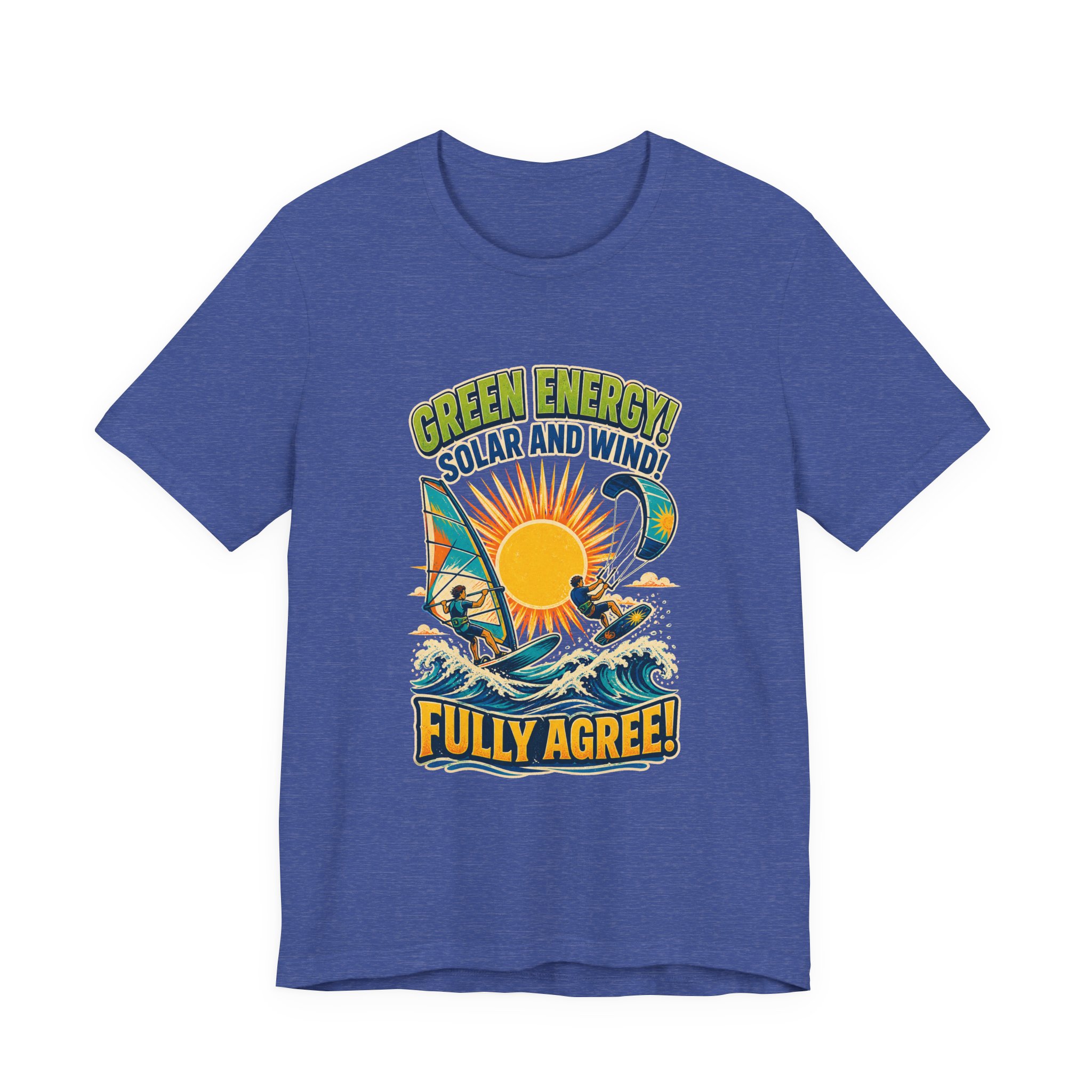 Green Energy Solar and Wind Fully Agree T-Shirt | Renewable Energy Tee - Image 13