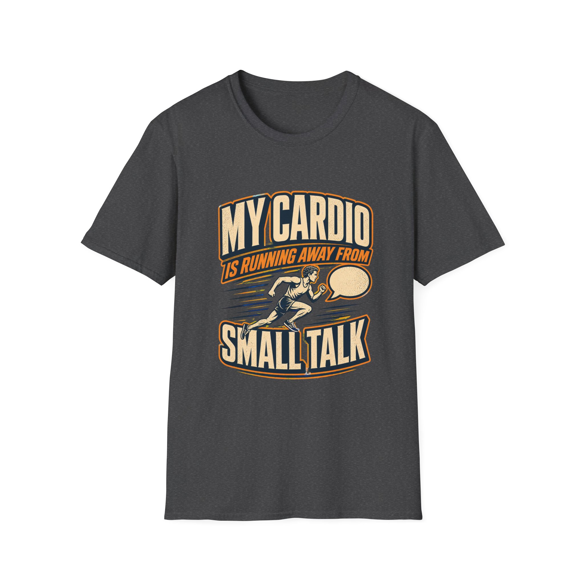 My Cardio Is Running Away From Small Talk T-Shirt | Funny Workout Tee - Image 12