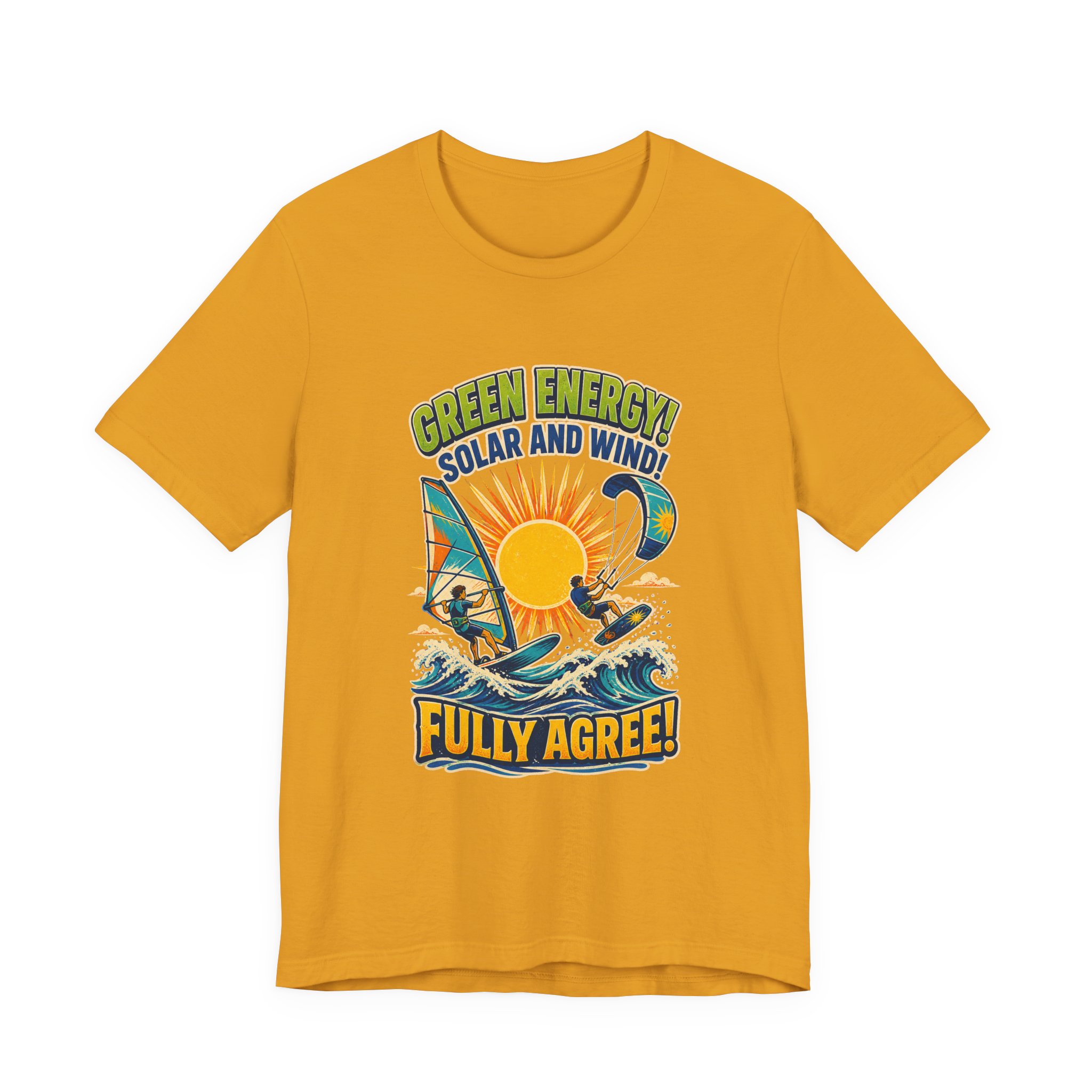 Green Energy Solar and Wind Fully Agree T-Shirt | Renewable Energy Tee - Image 11