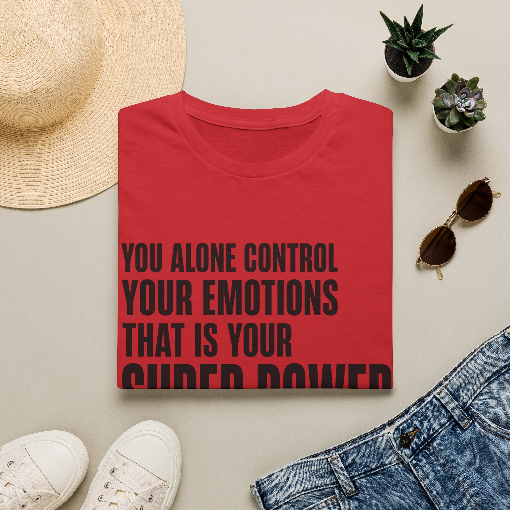 You Alone Control Your Emotions T-Shirt | Motivational Quote Tee - Image 19