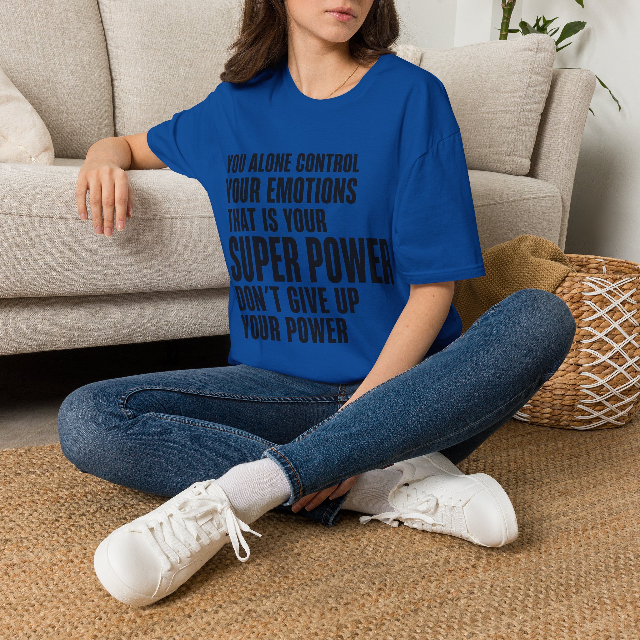 You Alone Control Your Emotions T-Shirt | Motivational Quote Tee - Image 17