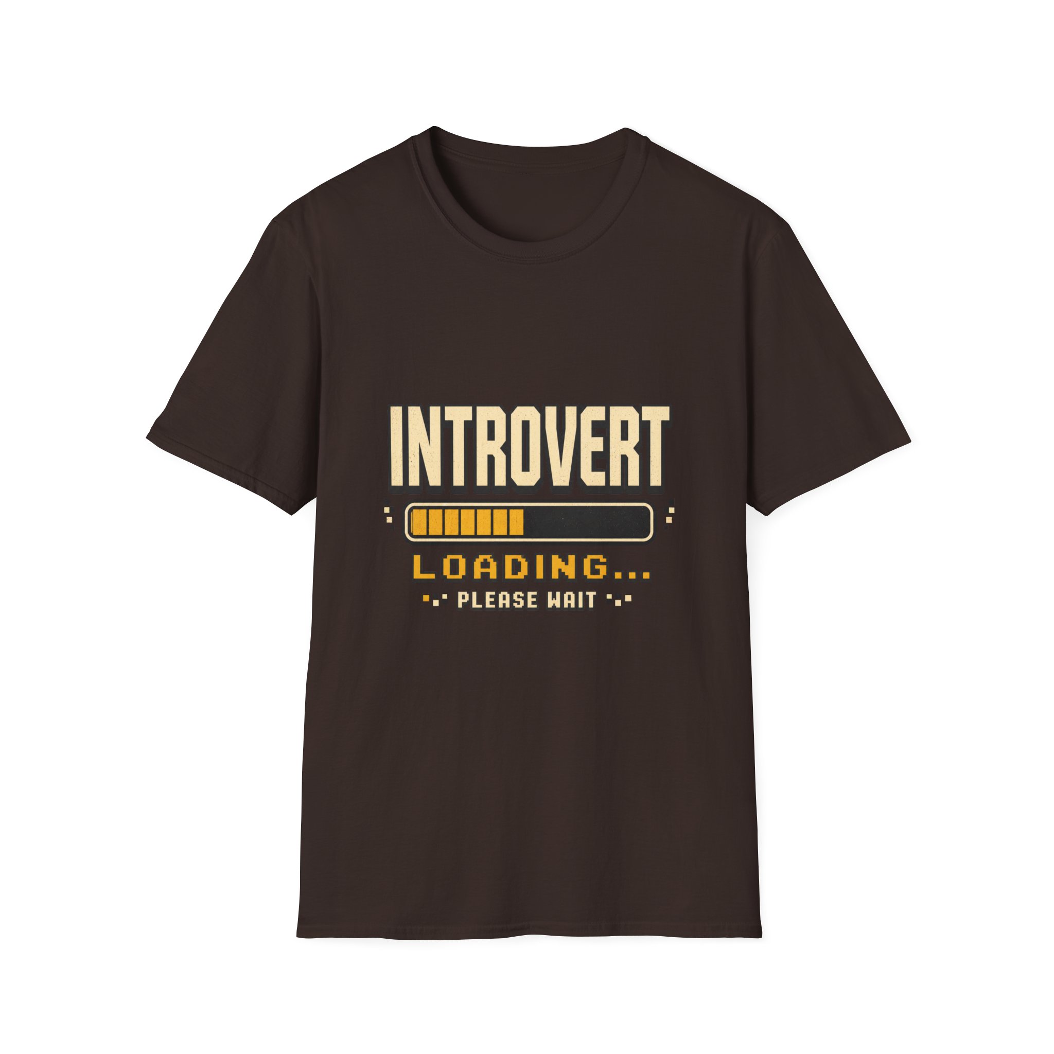 Introvert Loading Graphic Tee | Introvert Shirt, Loading Bar Design - Image 7