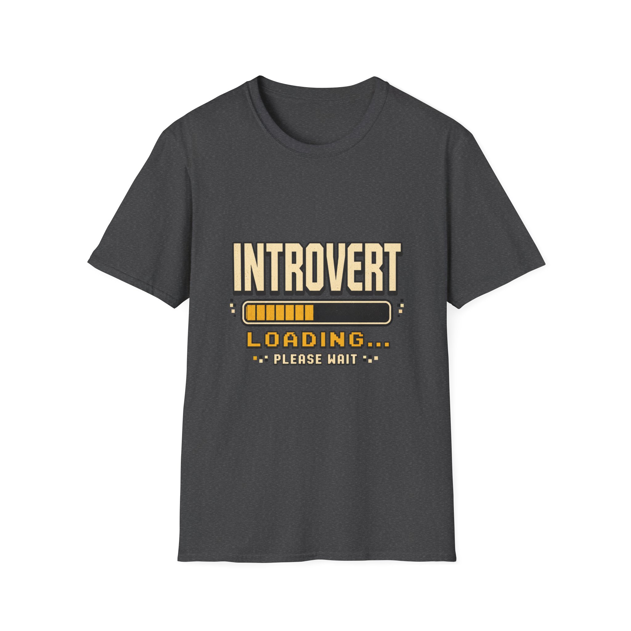 Introvert Loading Graphic Tee | Introvert Shirt, Loading Bar Design - Image 13