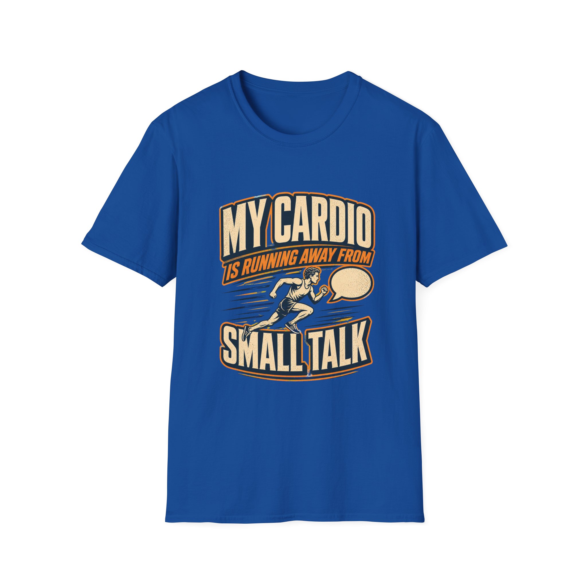 My Cardio Is Running Away From Small Talk T-Shirt | Funny Workout Tee - Image 15