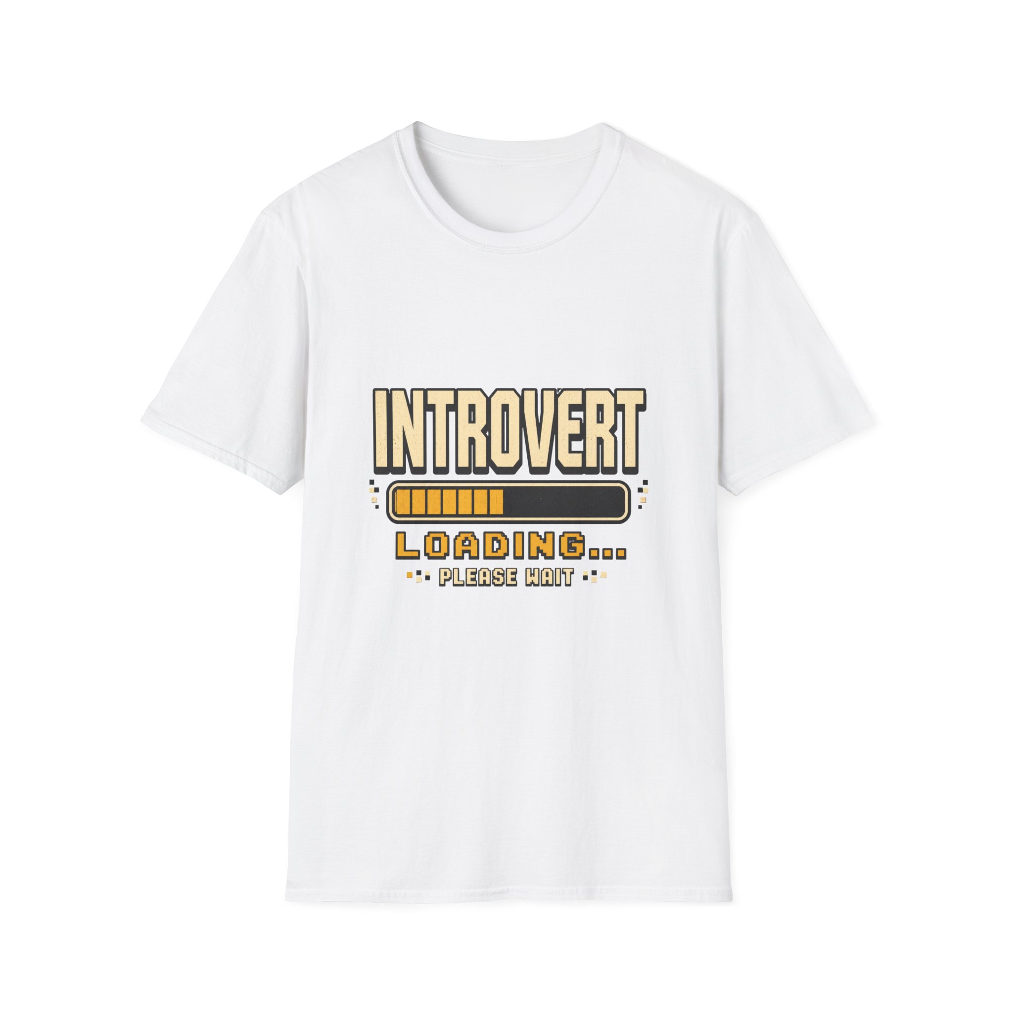 Introvert Loading Graphic Tee | Introvert Shirt, Loading Bar Design