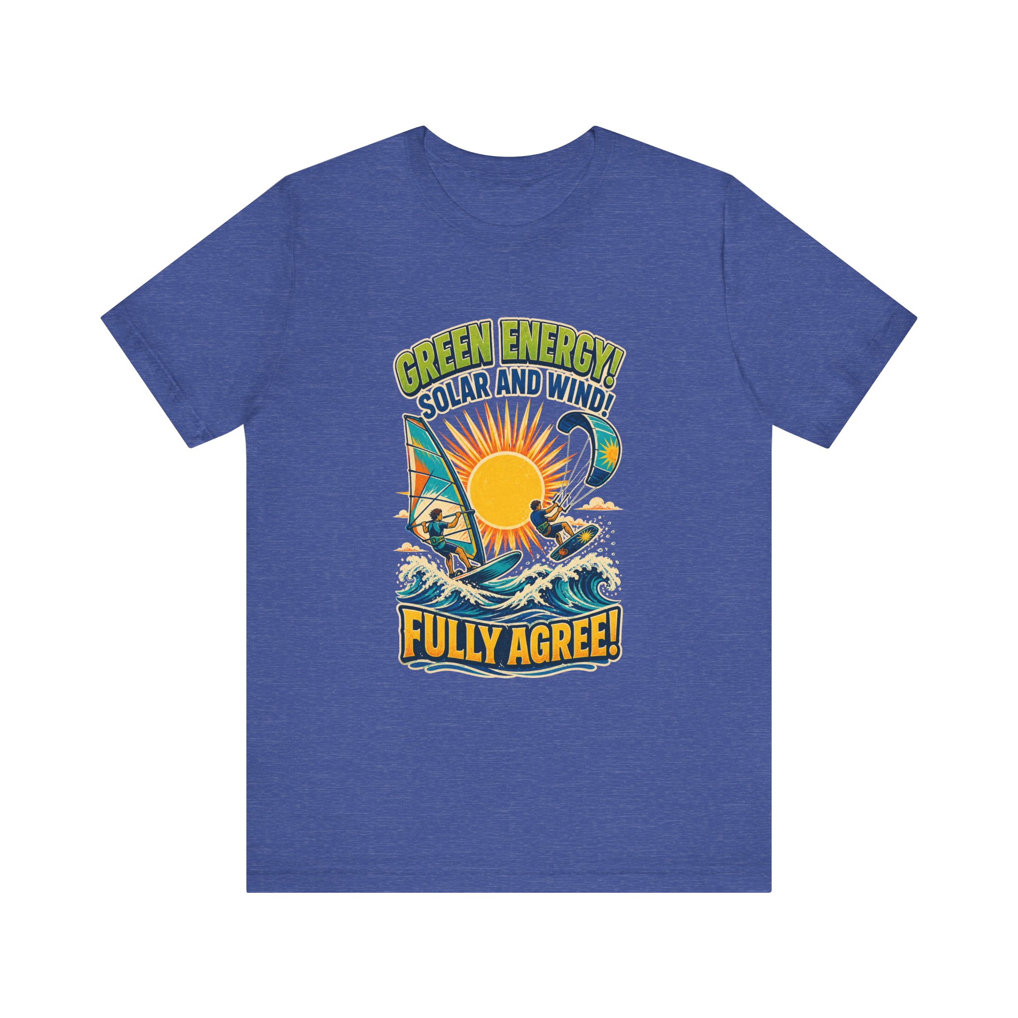 Green Energy Solar and Wind Fully Agree T-Shirt | Renewable Energy Tee - Image 12
