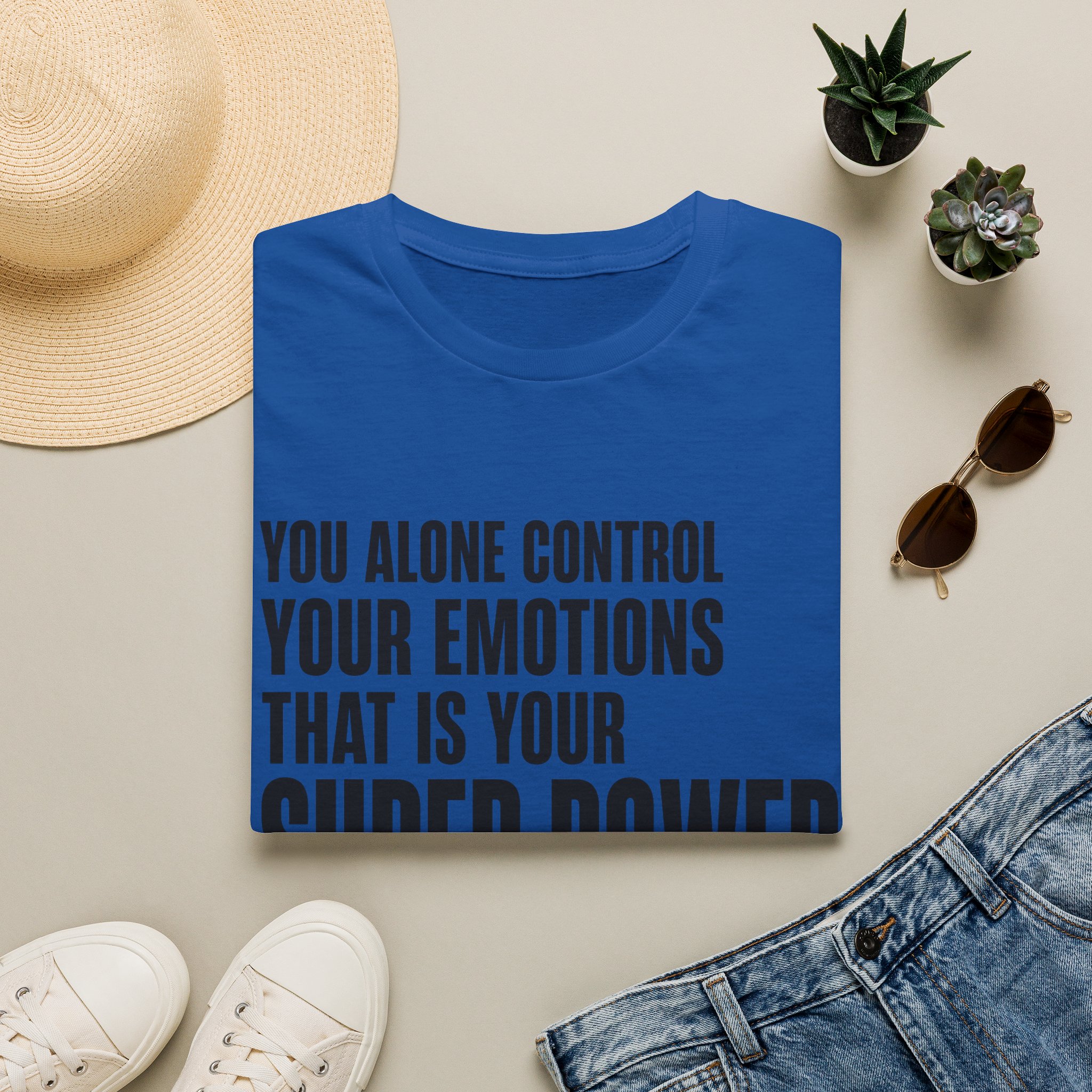 You Alone Control Your Emotions T-Shirt | Motivational Quote Tee - Image 16