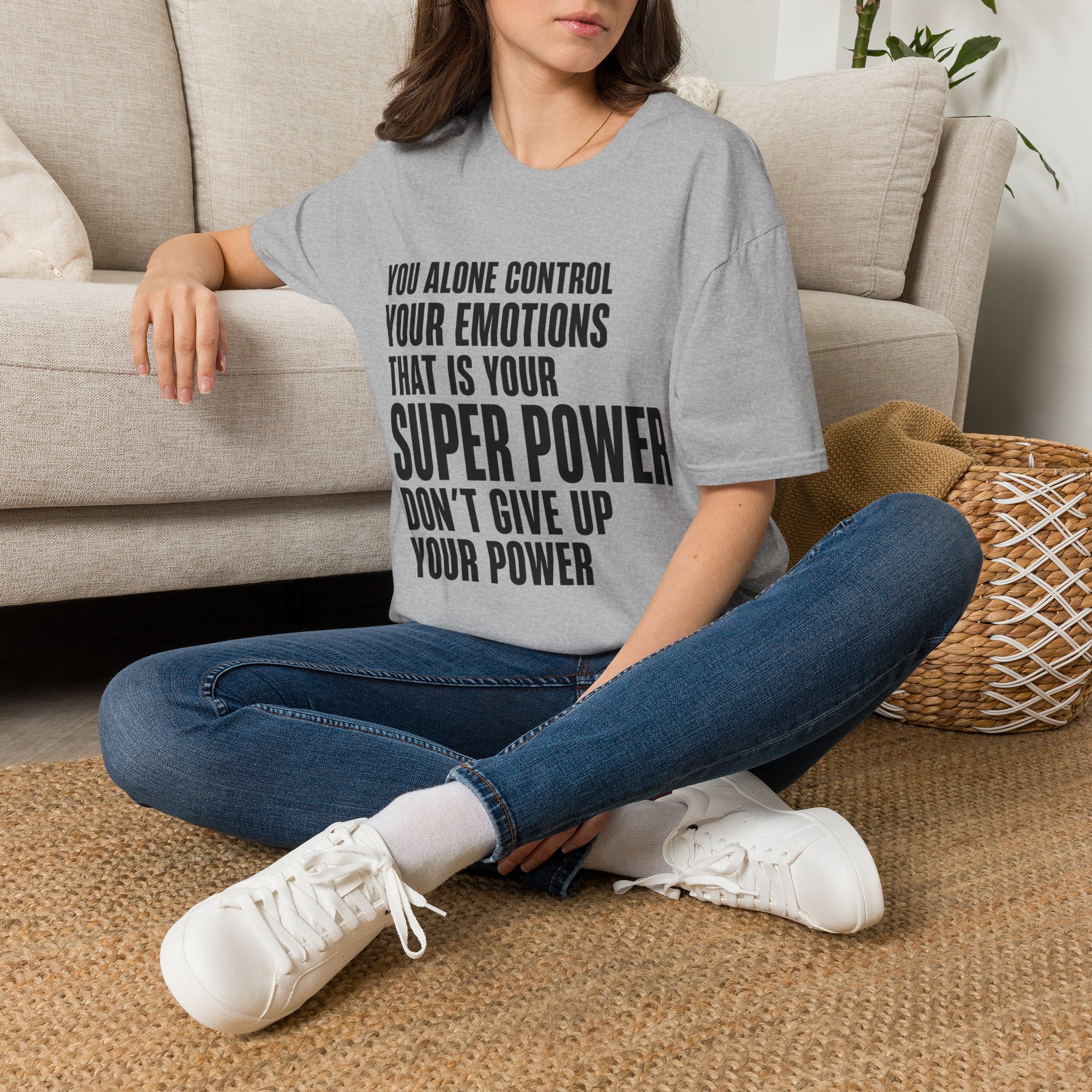 You Alone Control Your Emotions T-Shirt | Motivational Quote Tee - Image 5