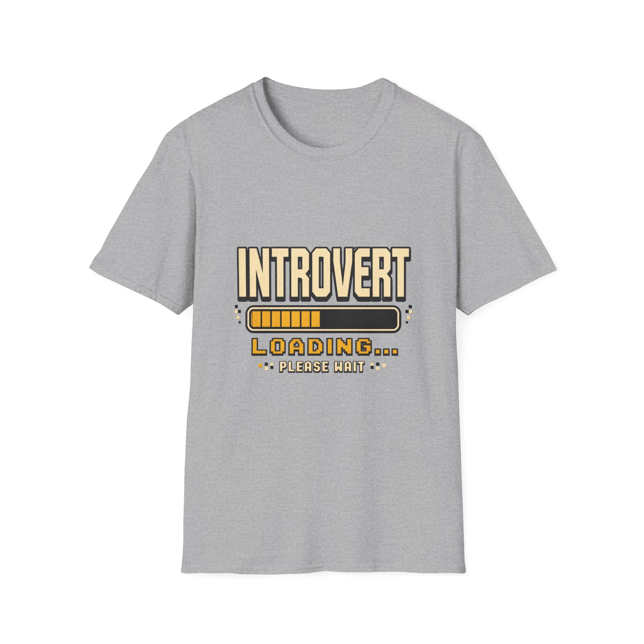 Introvert Loading Graphic Tee | Introvert Shirt, Loading Bar Design - Image 5