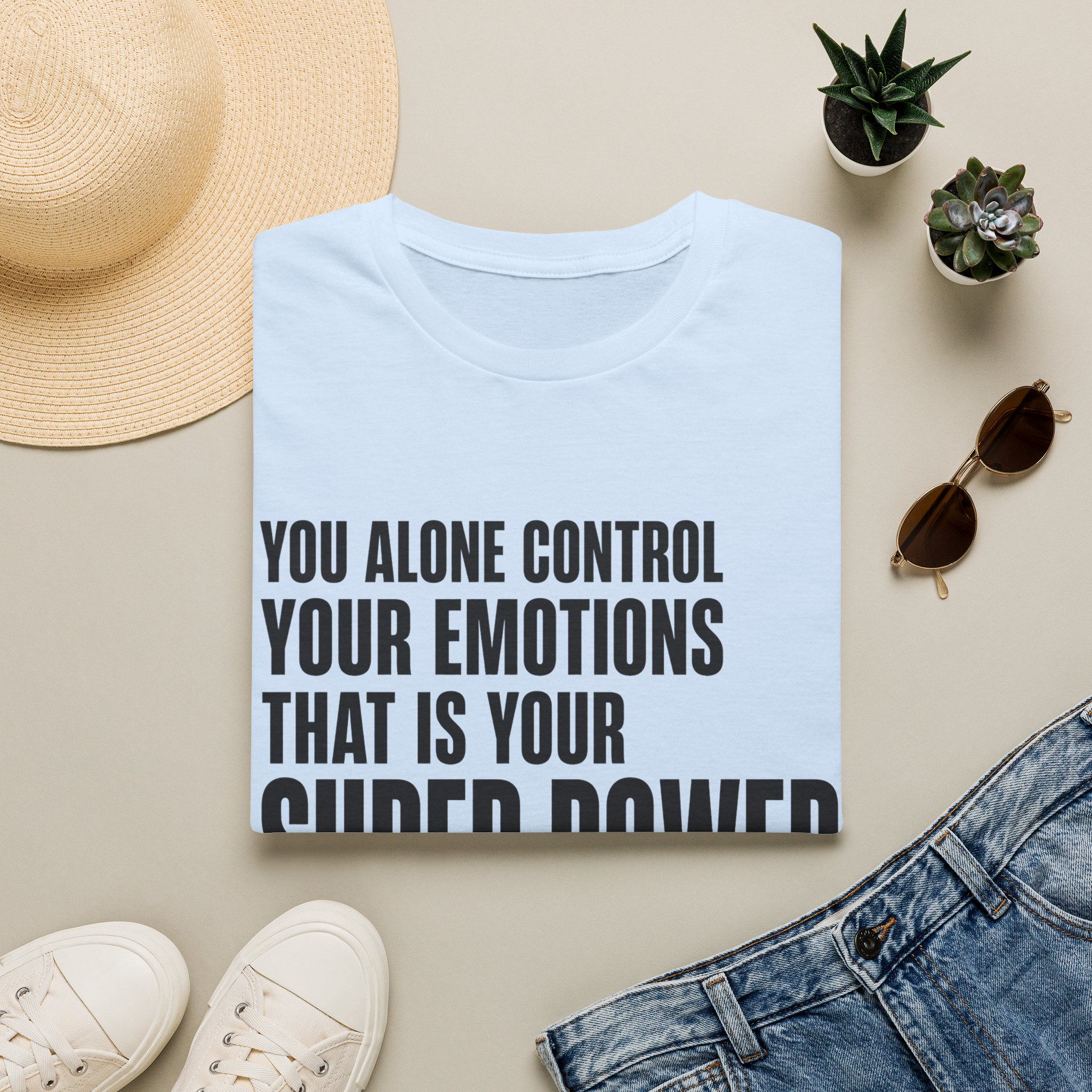 You Alone Control Your Emotions T-Shirt | Motivational Quote Tee - Image 14
