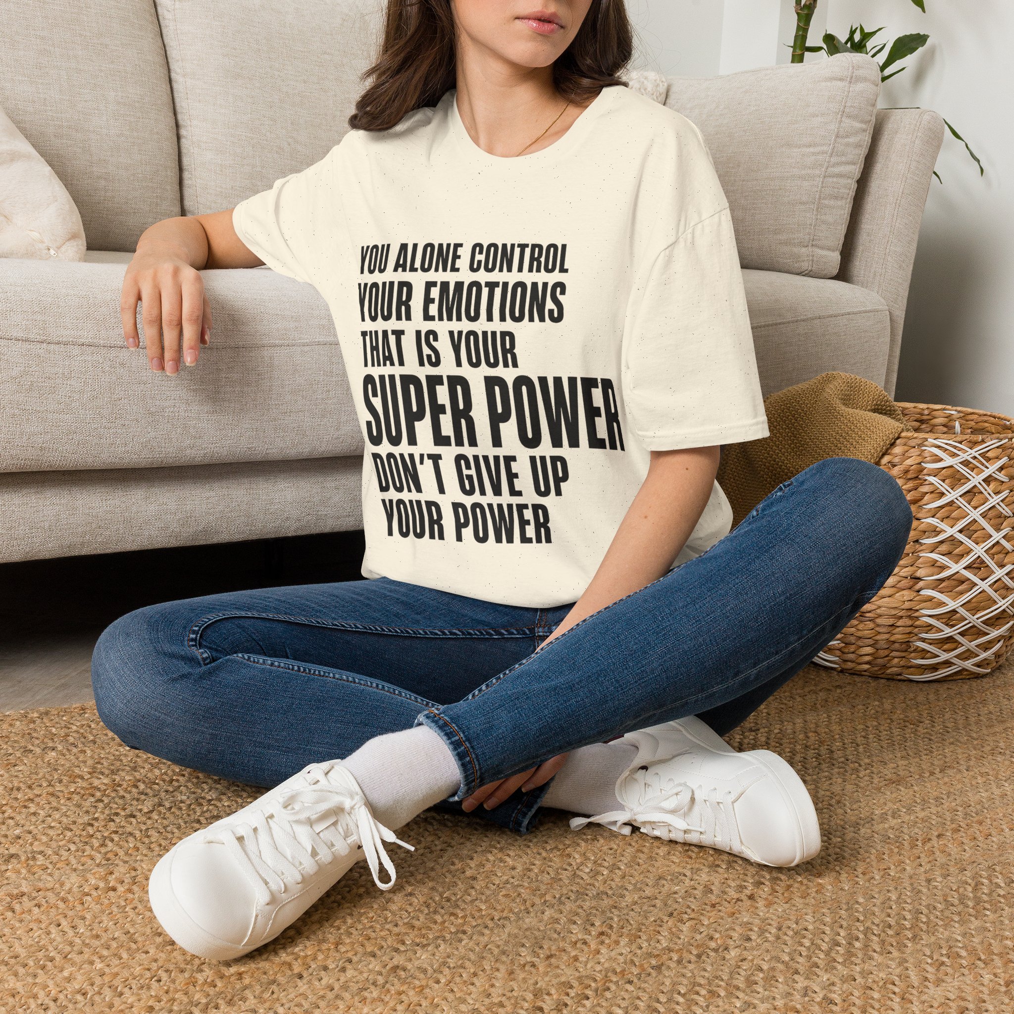 You Alone Control Your Emotions T-Shirt | Motivational Quote Tee - Image 8