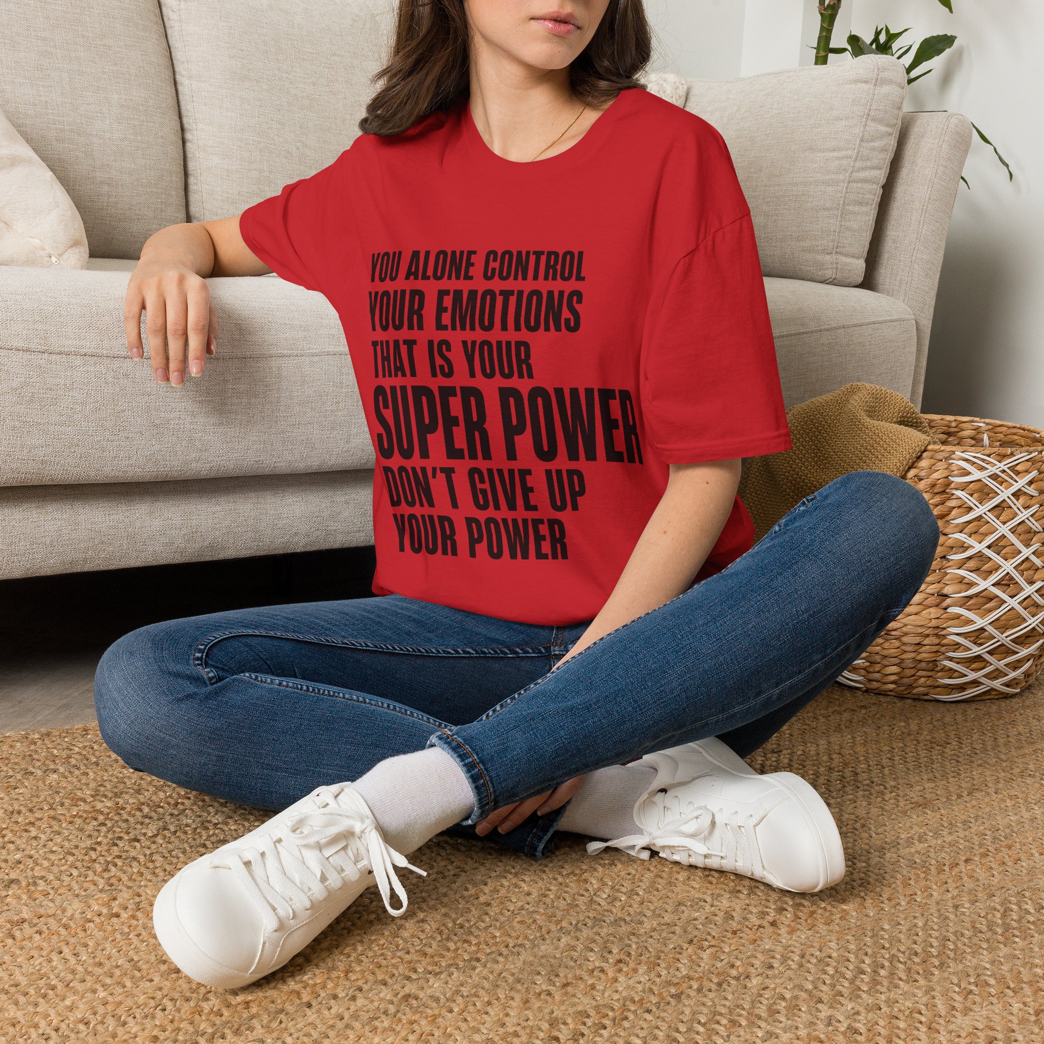 You Alone Control Your Emotions T-Shirt | Motivational Quote Tee - Image 20