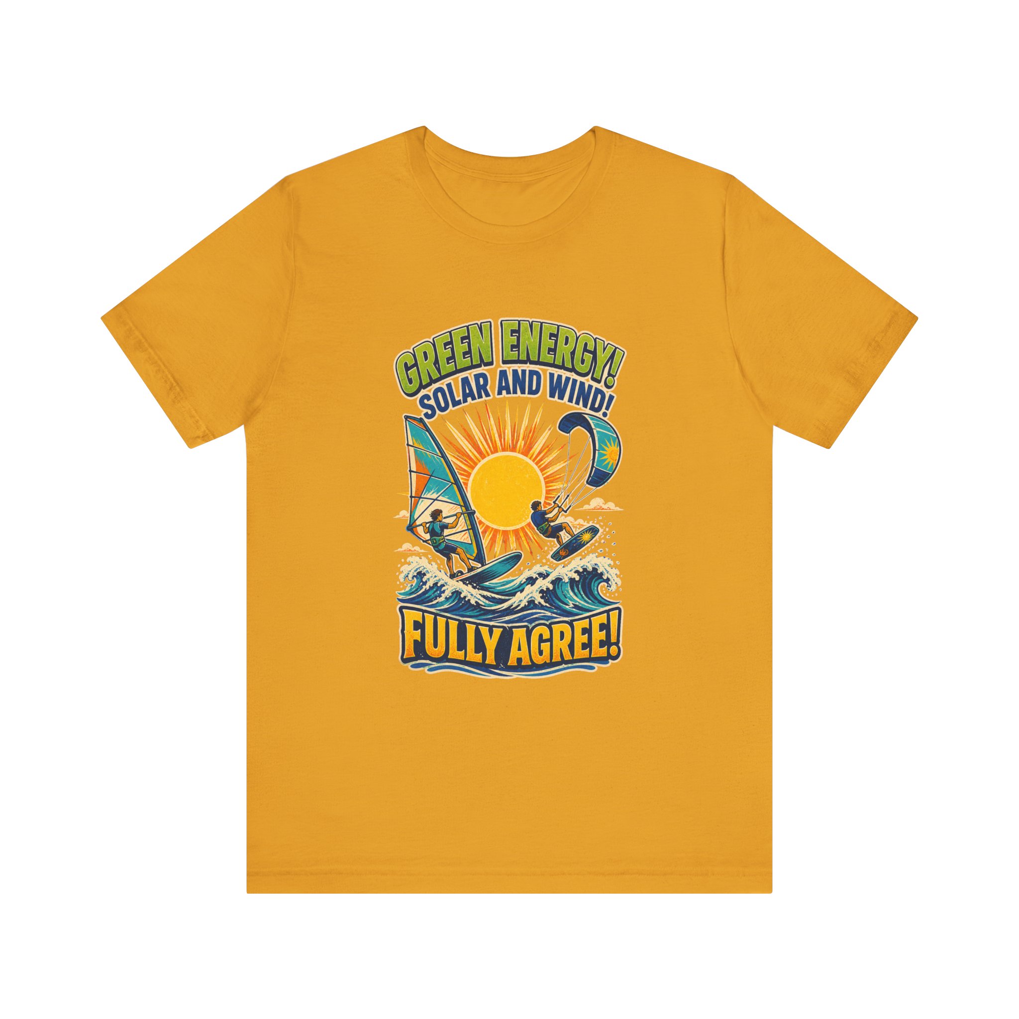 Green Energy Solar and Wind Fully Agree T-Shirt | Renewable Energy Tee - Image 10
