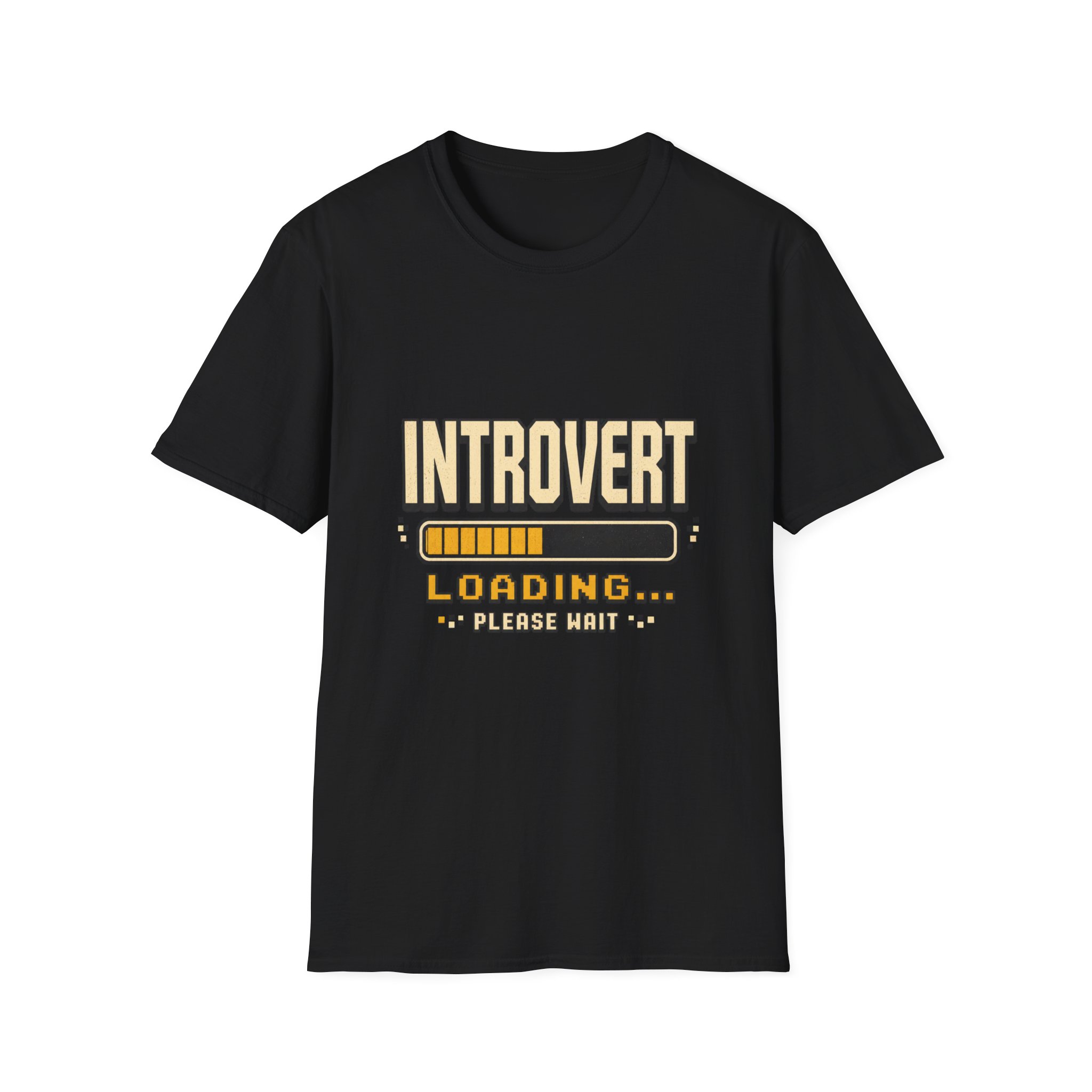 Introvert Loading Graphic Tee | Introvert Shirt, Loading Bar Design - Image 3